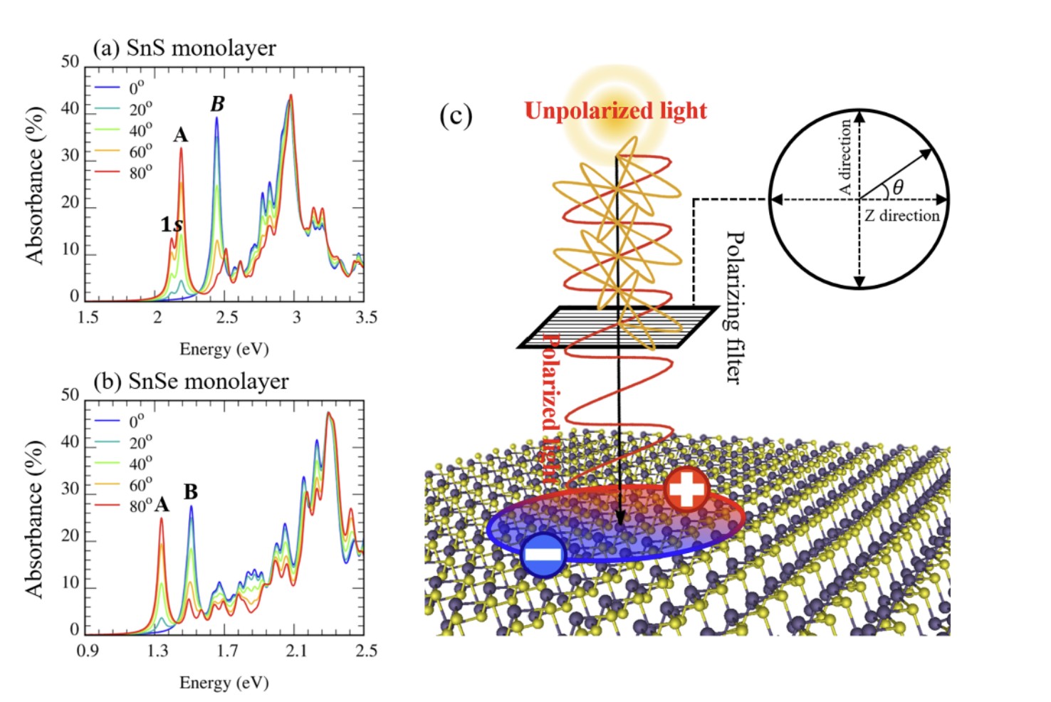 Illustration of excitons in 2D materials